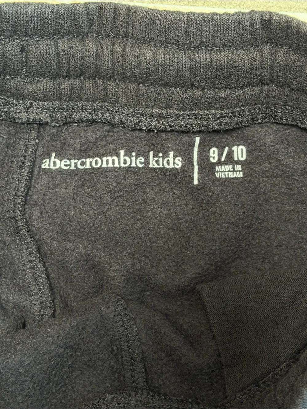 Abercrombie Kids Sweatpants Size 9/10 Unisex Dark Gray Logo Jogger Pants
